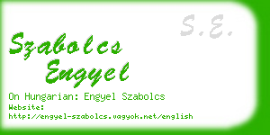 szabolcs engyel business card